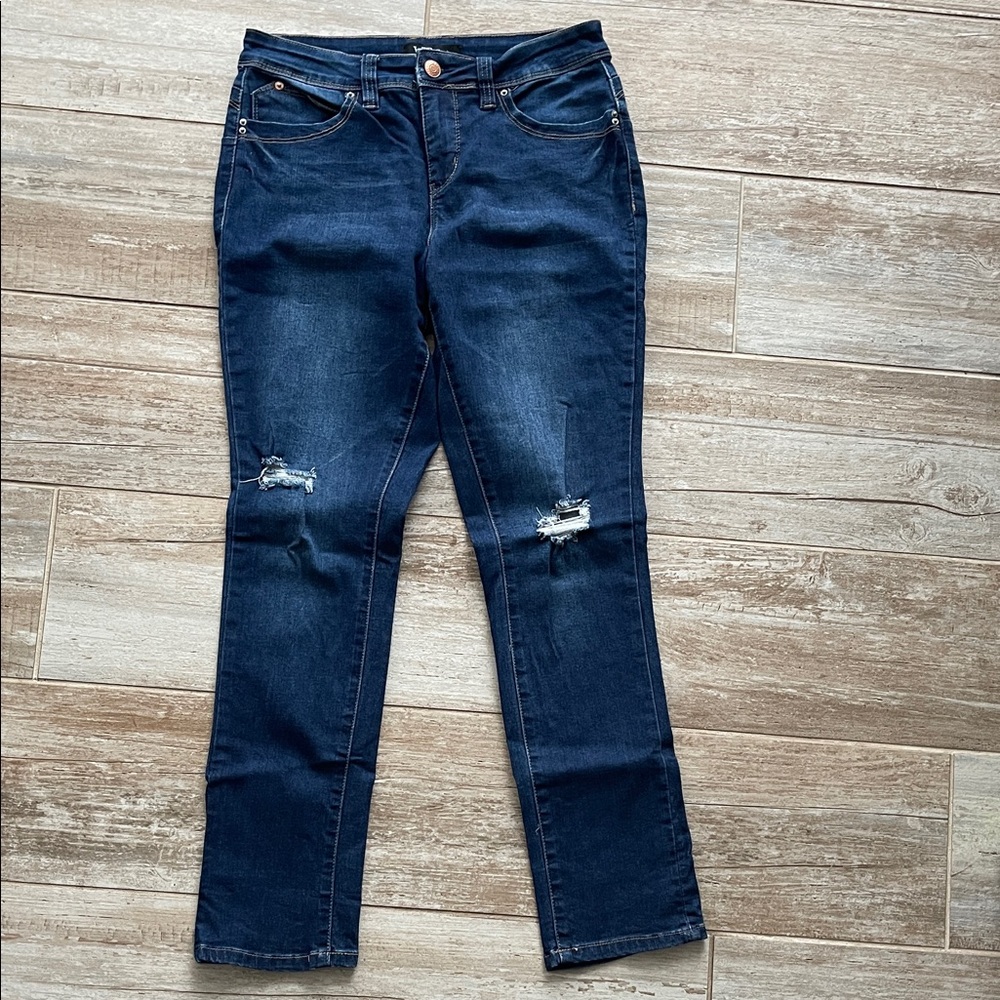 Royalty For Me Midnight Blue Straight Leg Jeans